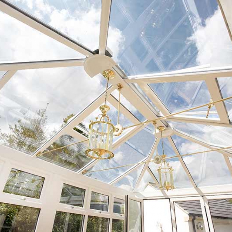 Glazed conservatory roof