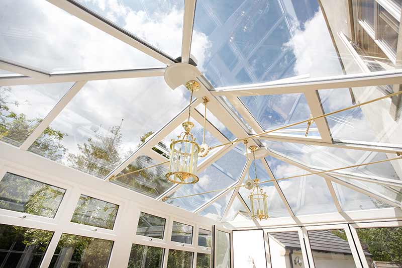 Glazed conservatory roof